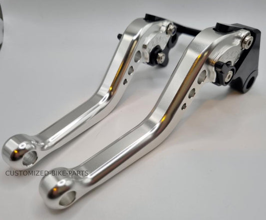 Short Silver Clutch & Brake Levers For Honda GB350s 2024-2026