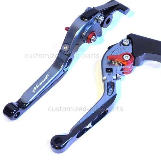 Titanium / Black Clutch & Brake Lever Set - Honda CB599 / CB600 HORNET 1998-2006