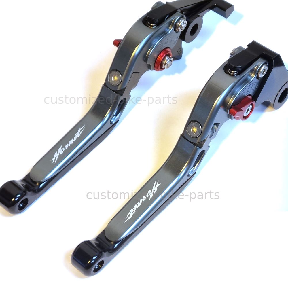 Titanium / Black Clutch & Brake Lever Set - Honda CB599 / CB600 HORNET 1998-2006