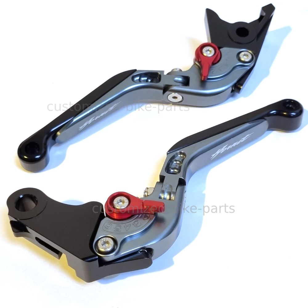 Titanium / Black Clutch & Brake Lever Set - Honda CB599 / CB600 HORNET 1998-2006