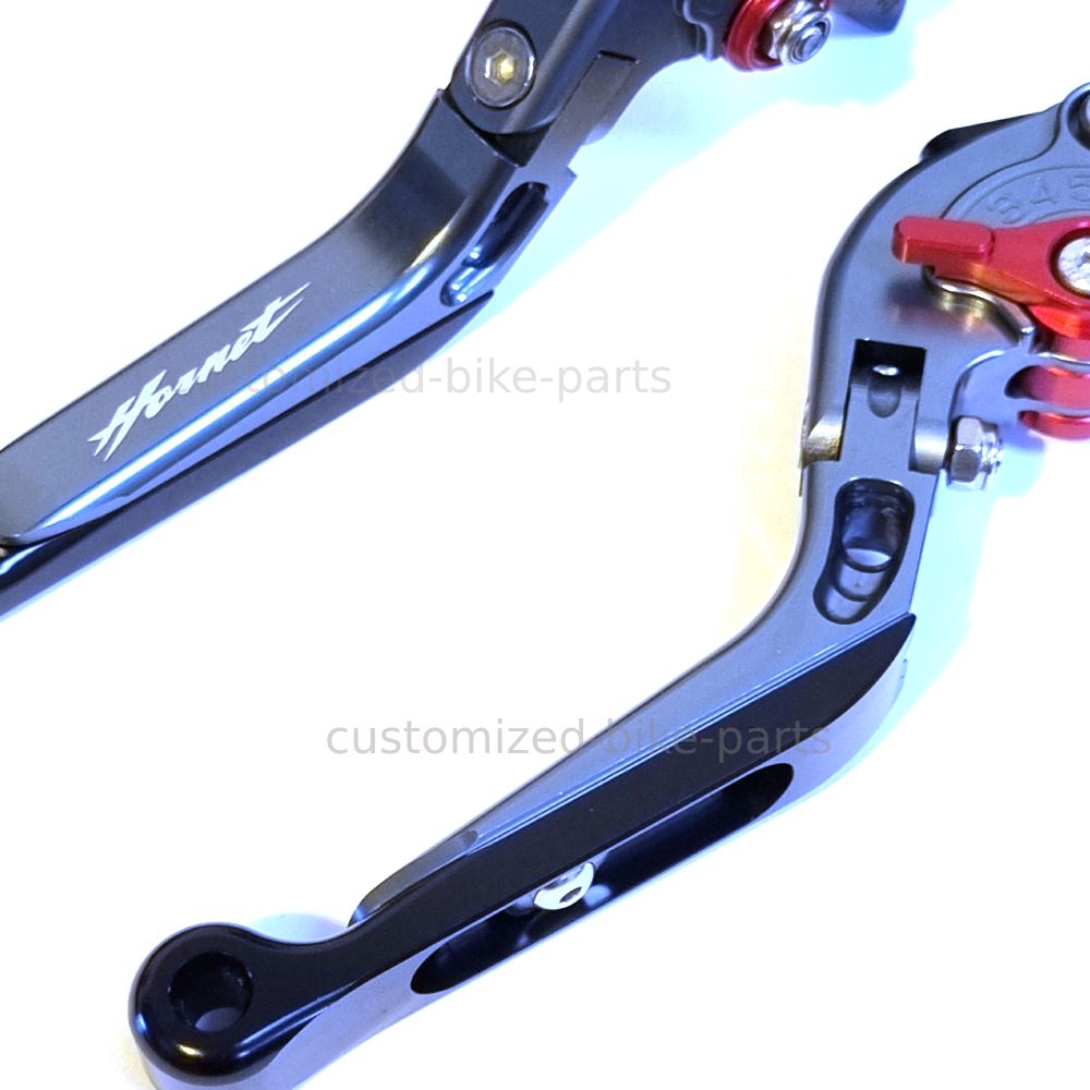 Titanium / Black Clutch & Brake Lever Set - Honda CB599 / CB600 HORNET 1998-2006