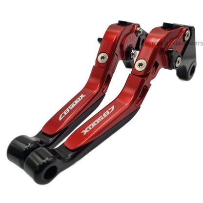 Red / Black Adjustable Brake & Clutch Levers - Honda CB500X 2022-2025