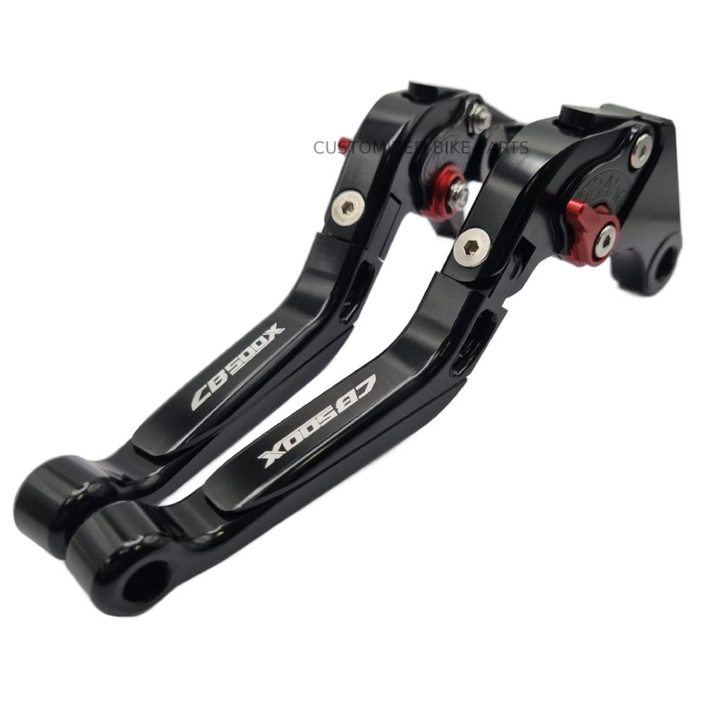 Black Adjustable Extendable Brake & Clutch Levers - Honda CB500X 2022-2025