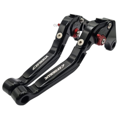 Black Adjustable Extendable Brake & Clutch Levers - Honda CB500X 2022-2025