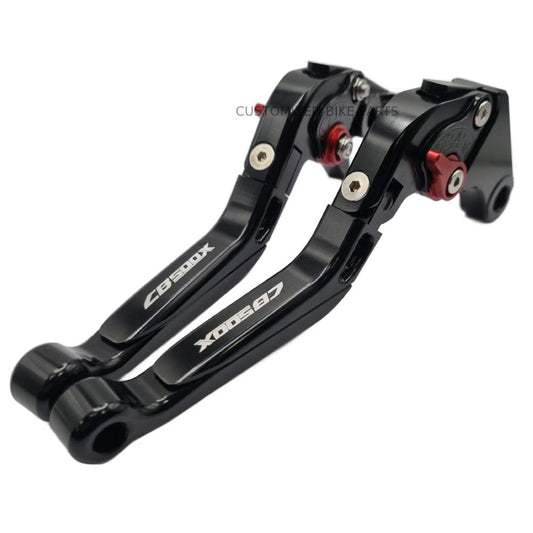 Black Adjustable Extendable Brake & Clutch Levers - Honda CB500X 2022-2025