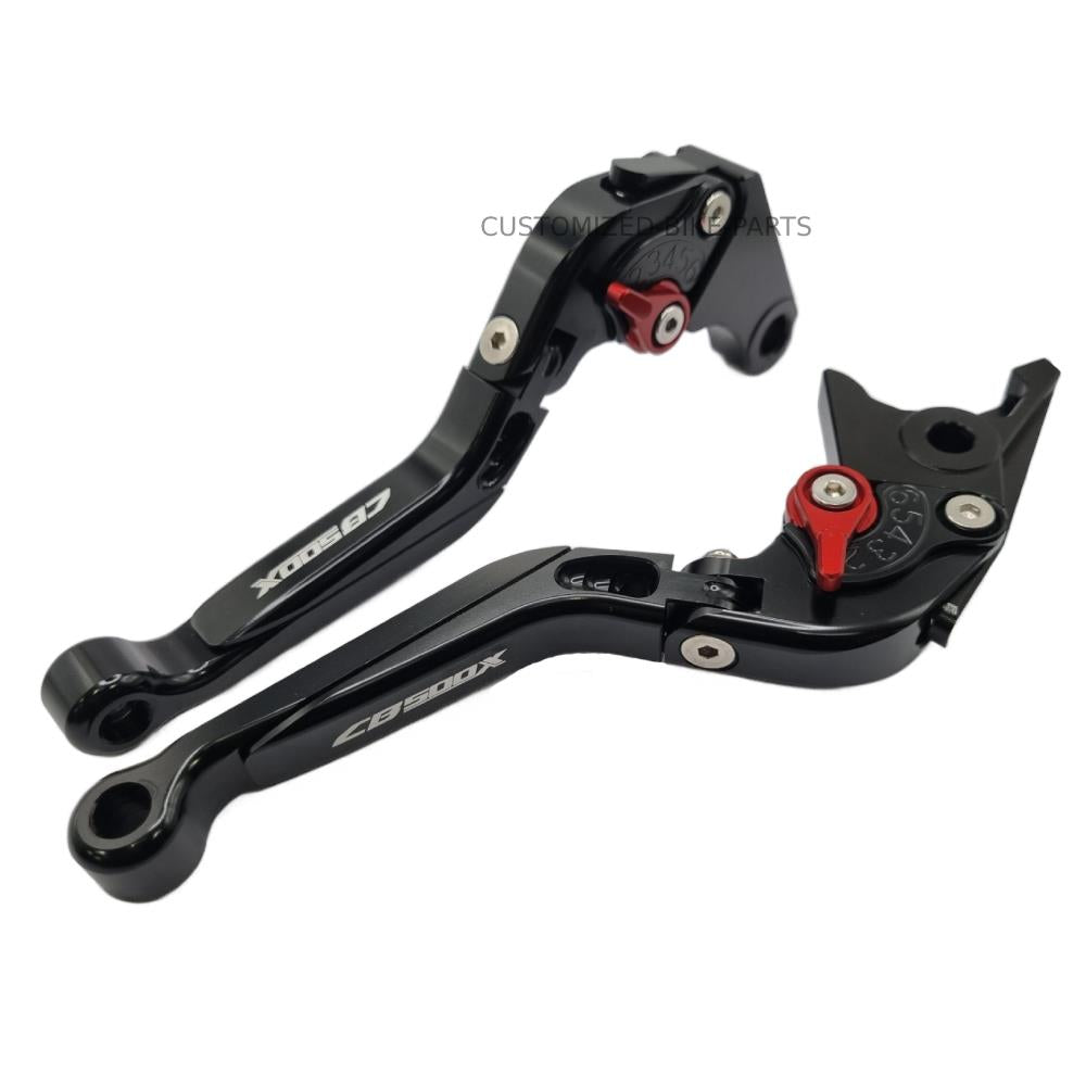 Black Adjustable Extendable Brake & Clutch Levers - Honda CB500X 2022-2025