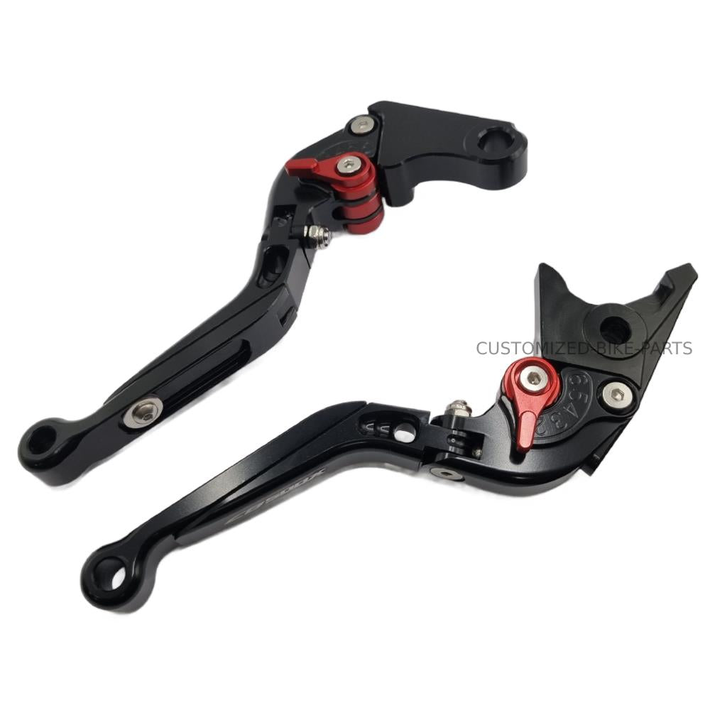 Black Adjustable Extendable Brake & Clutch Levers - Honda CB500X 2022-2025
