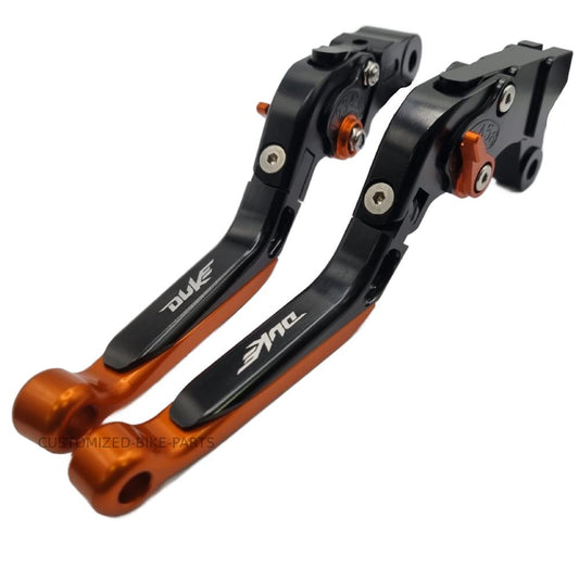 KTM 790 Duke 2018-2025 | Adjustable Clutch & Brake Lever Set Black / Orange