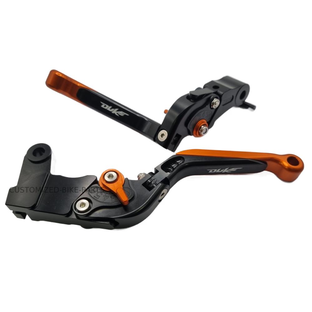 KTM 790 Duke 2018-2025 | Adjustable Clutch & Brake Lever Set Black / Orange