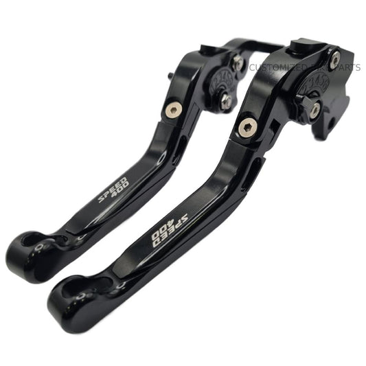 Extendable Adjustable Clutch & Brake Lever Set Black Triumph Speed 400 2023-2025