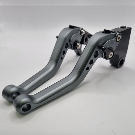 Short Titanium Clutch & Brake Levers For Triumph Bonneville T120 / T100 16-25