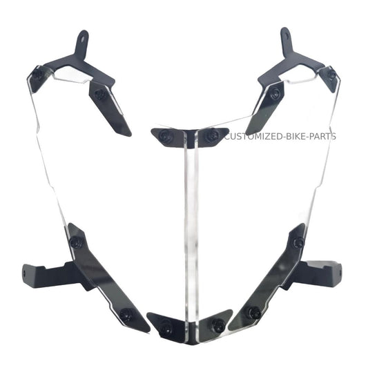 Front Glass Acrylic Headlight Guard For Honda XL750 Transalp 2023-2025