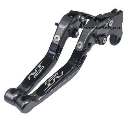 Extendable Clutch Brake Lever Set Titanium / Black - Honda NT1100 2022-2026