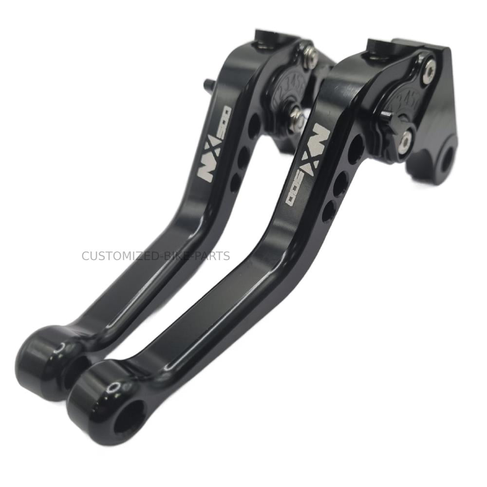 Adjustable Short Black Brake & Clutch Levers For Honda NX500 2024-2025