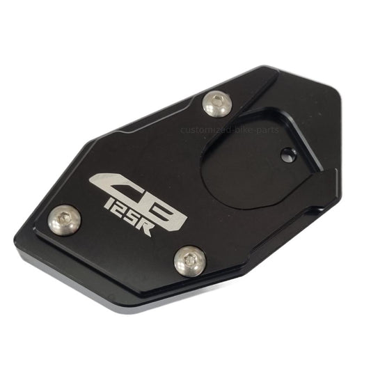 Black Side Stand Kickstand Shoe Extender - Honda CB125R Neo Sports 2018-2025