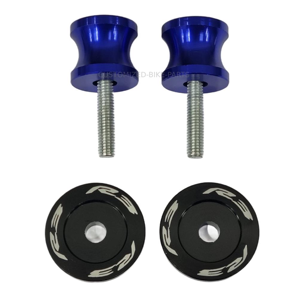 Blue Rear Swingarm Spool Paddock Stand Bobbin - Yamaha YZF-R3 2015-2025