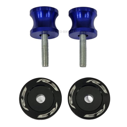 Blue Rear Swingarm Spool Paddock Stand Bobbin - Yamaha YZF-R3 2015-2025