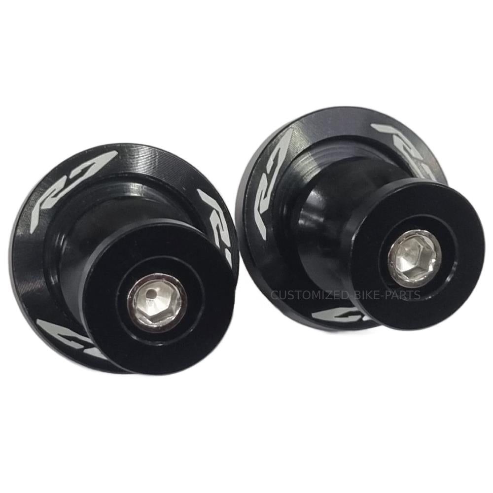 Black Rear Swingarm Spool Paddock Stand Bobbin - Yamaha YZF-R7 2022-2025