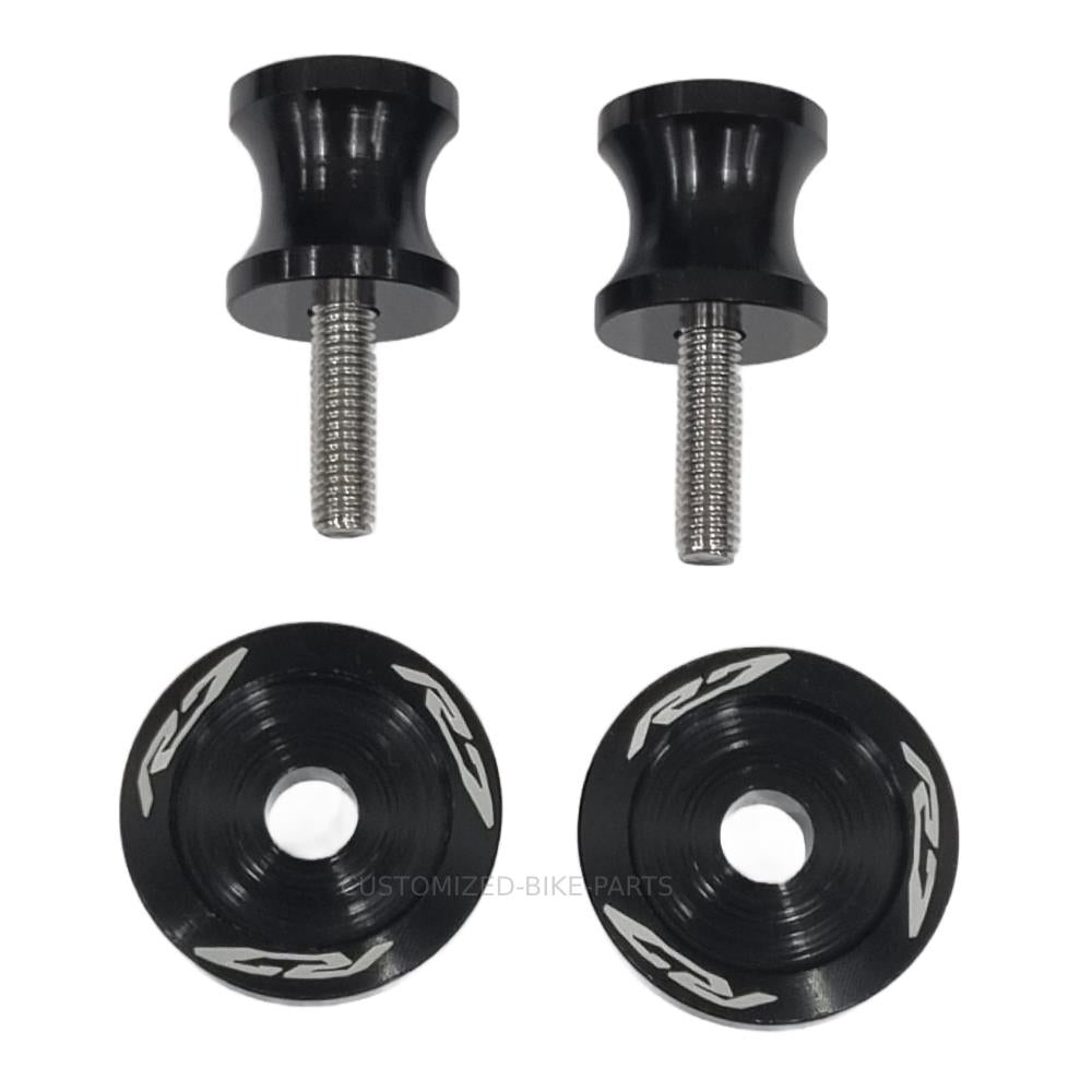 Black Rear Swingarm Spool Paddock Stand Bobbin - Yamaha YZF-R7 2022-2025