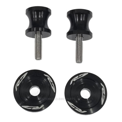 Black Rear Swingarm Spool Paddock Stand Bobbin - Yamaha YZF-R7 2022-2025