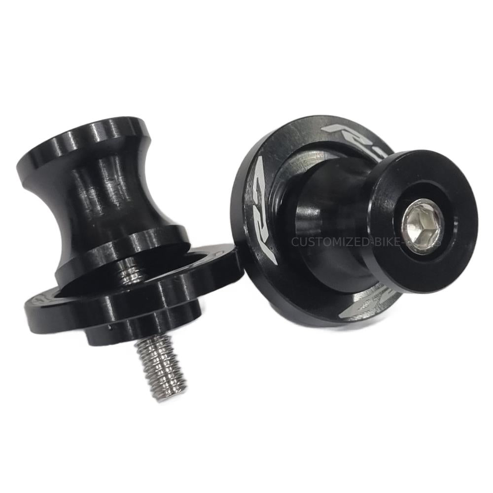 Black Rear Swingarm Spool Paddock Stand Bobbin - Yamaha YZF-R7 2022-2025