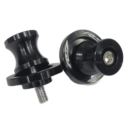 Black Rear Swingarm Spool Paddock Stand Bobbin - Yamaha YZF-R7 2022-2025