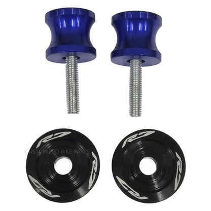 Blue Rear Swingarm Spool Paddock Stand Bobbin - Yamaha YZF-R7 2022-2025
