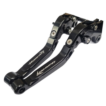 Black Adjustable Clutch & Brake Lever Set For Honda CB750 Hornet 2023-2025