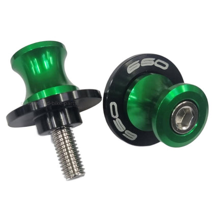 Green Swingarm Spool Paddock Stand Bobbin - Kawasaki Z650 / Ninja 650 2012-2025