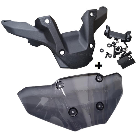 Motorcycle Smoked Small Windscreen Windshield Screen Yamaha MT-09 / SP 2024-2025