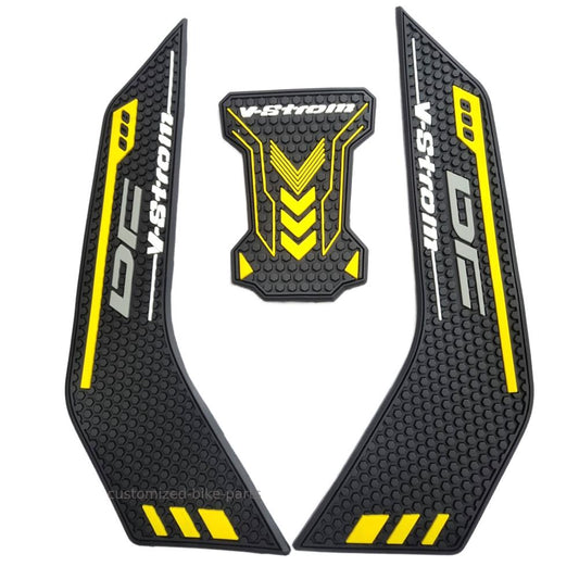 3 Piece Traction Tank Pads Grips Protectors - Suzuki DL V-Strom 800DE 2023-2025