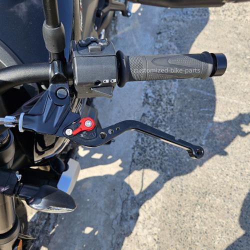 CNC Long Black Clutch & Brake Levers For Triumph Daytona 660 2024-2025