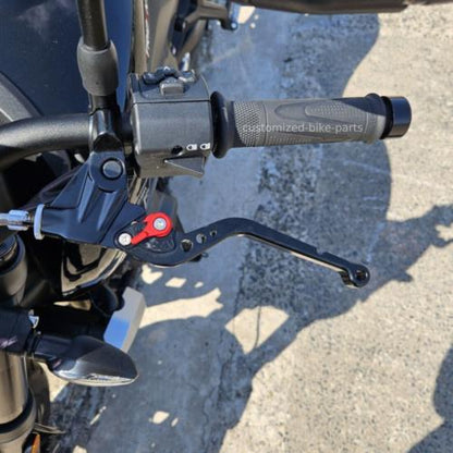 CNC Long Black Clutch & Brake Levers For Triumph Daytona 660 2024-2025