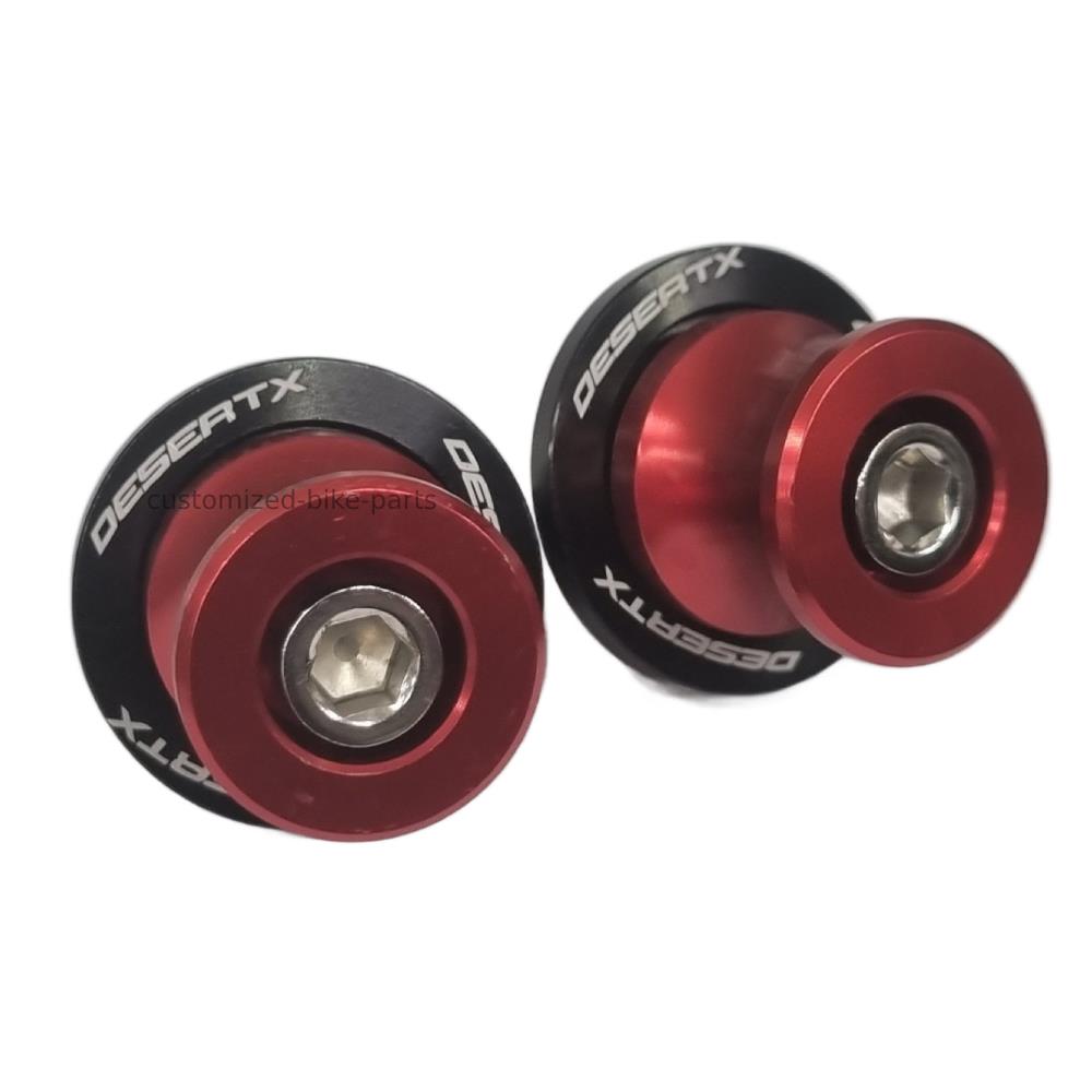 Ducati DesertX Desert X 2022-2025 Red Rear Swingarm Spool Paddock Stand Bobbin