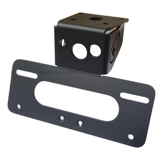 Plug & Play Motorcycle Tail Tidy License Plate - Kawasaki Z125 / Pro 2017-2025
