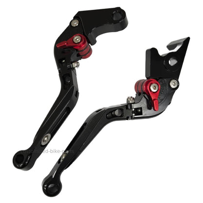 Honda Monkey Z125 2019-2026 Black / Black Extendable Clutch & Brake Lever