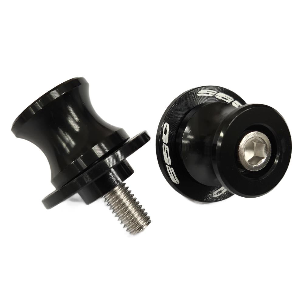 Black Rear Swingarm Spool Paddock Stand Bobbin - Triumph Tiger 660 / Daytona 660