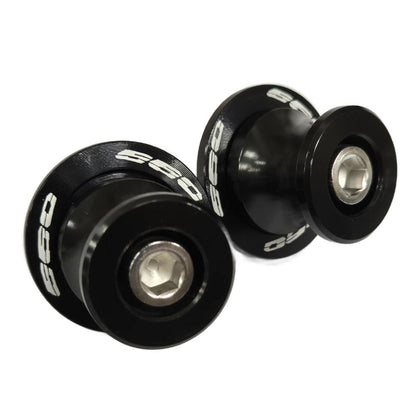 Black Rear Swingarm Spool Paddock Stand Bobbin - Triumph Tiger 660 / Daytona 660