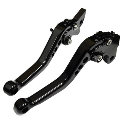 Short Black Clutch & Brake Levers For Aprilia RX 125 2021-2026