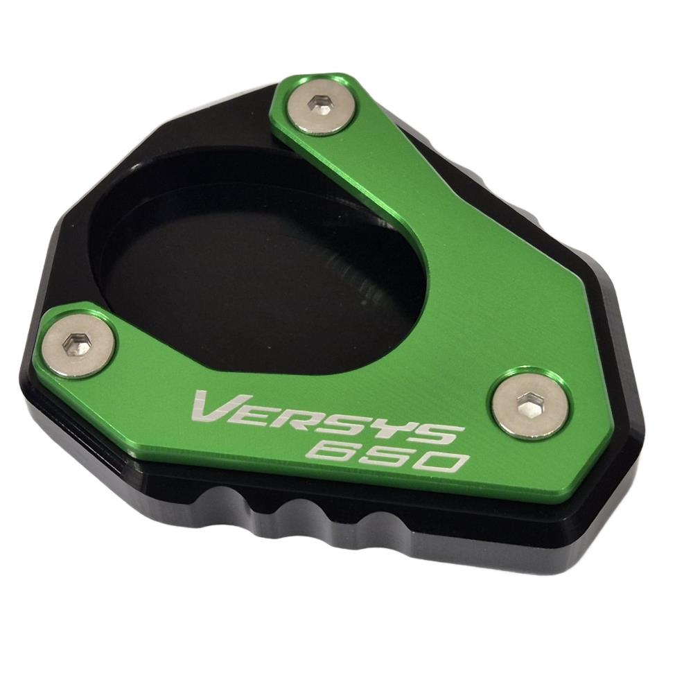 KAWASAKI VERSYS 650 2010-2024 CNC Kickstand Extension Pad Side Stand Enlarger