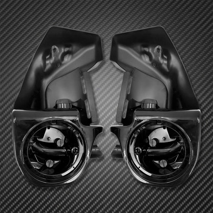 Lower Vented Leg Fairings for Harley Touring 1983-2013 w/ Speaker Grills