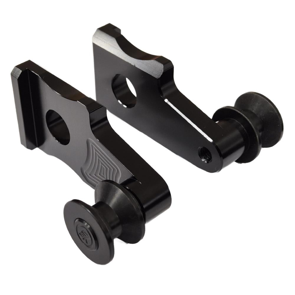 Off-Set Black Rear Spools Paddock Stand Bobbins Honda CB500X / CBR500R 2019-2025