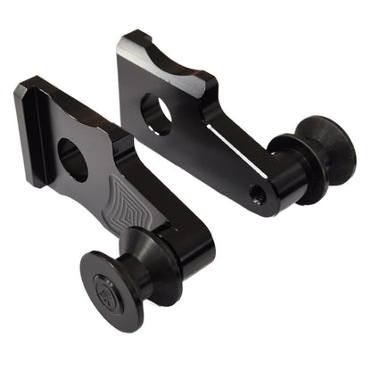 Off-Set Black Rear Spools Paddock Stand Bobbins Honda CB500X / CBR500R 2019-2025