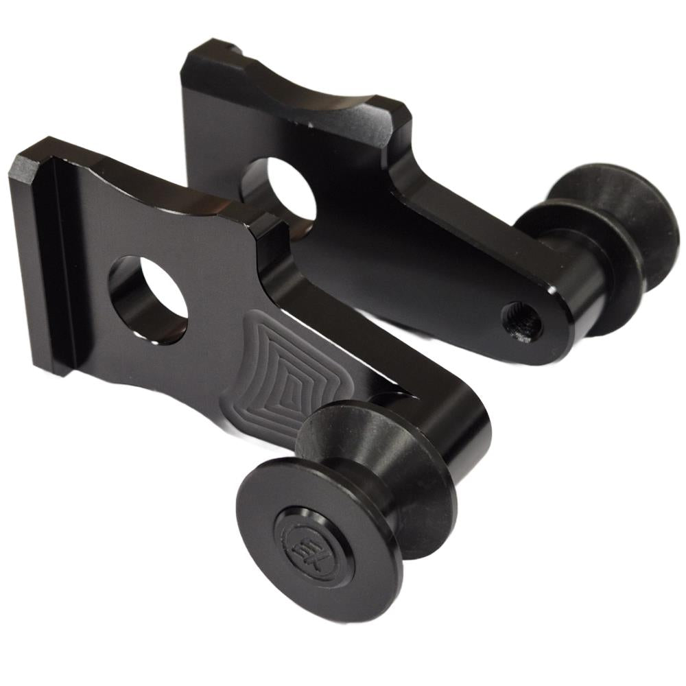 Off-Set Black Rear Spools Paddock Stand Bobbins Honda CB500X / CBR500R 2019-2025