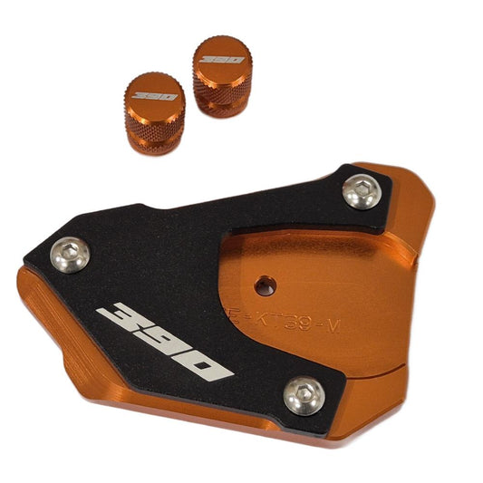 Orange Side Stand Kickstand Shoe Extender - KTM 390 Adventure 2020-2025