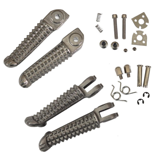 Front & Rear Footrest Foot Pegs for Yamaha YZF R6 2003-2012 R1 2002-2014