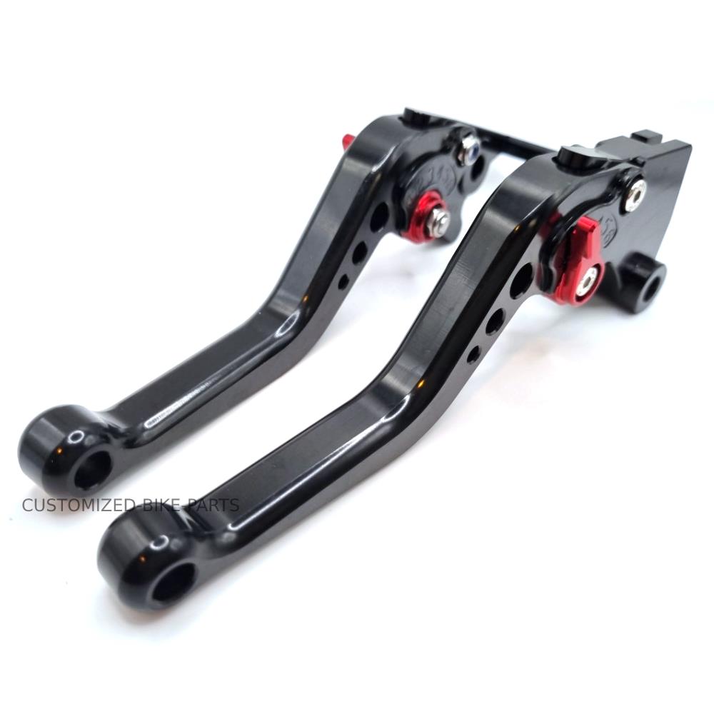 Short Black Clutch & Brake Levers For Kawasaki Z500 / Ninja 500 2024-20