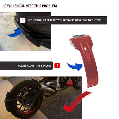 Motorcycle Fender Rear Hugger Splash Guard - Honda Transalp XL750 2023-2025