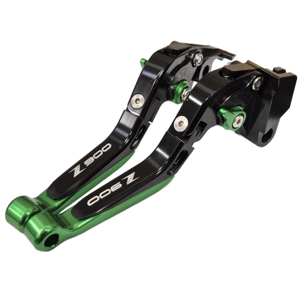 Extendable Green Black Clutch & Brake Levers For Kawasaki Z900RS / SE 2017-2024