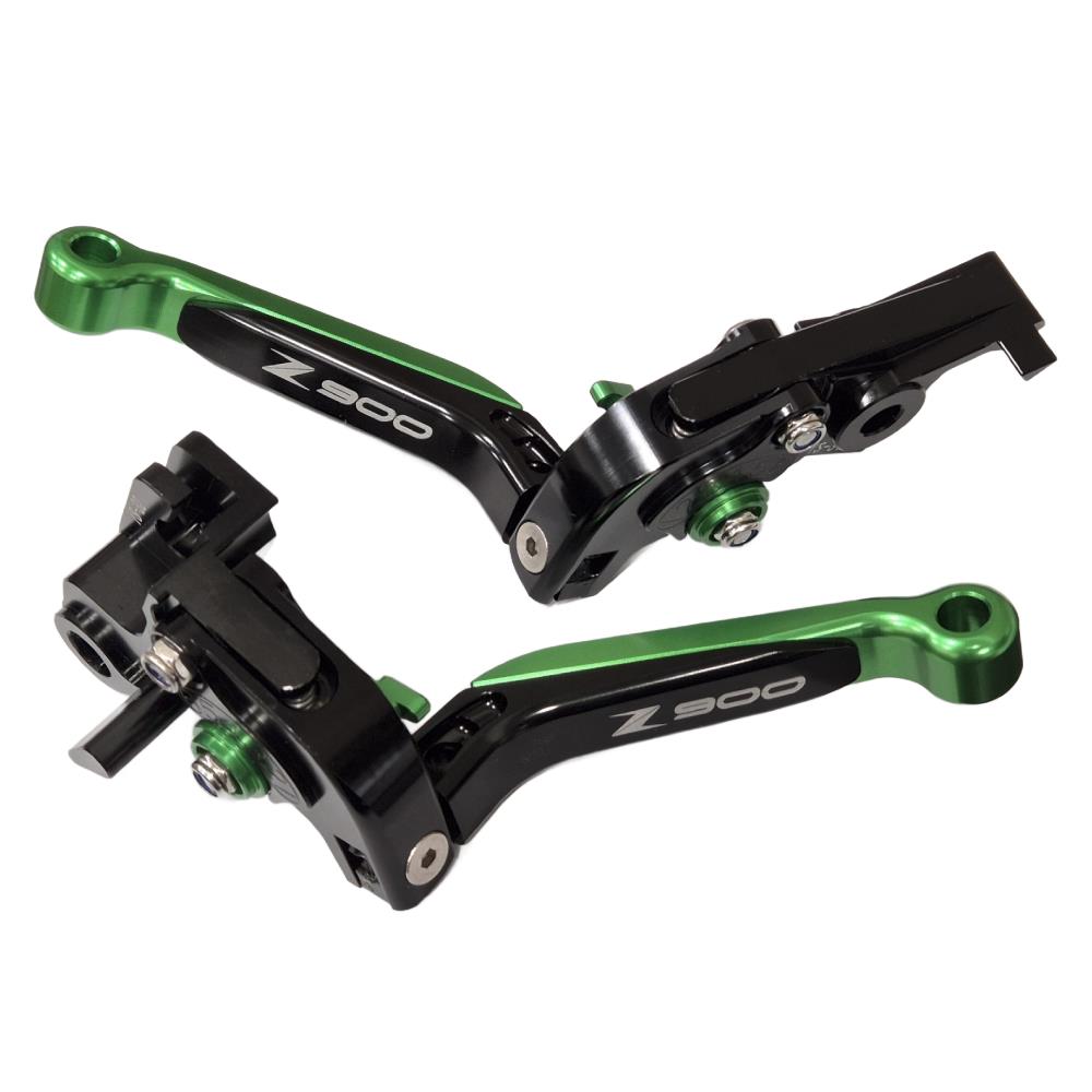 Extendable Green Black Clutch & Brake Levers For Kawasaki Z900RS / SE 2017-2024